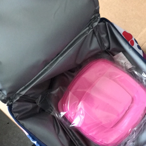 Fit & Fresh Zipper Insulated Lunch Tote Cooler Bag With Sandwich Container NWT - Picture 5 of 8